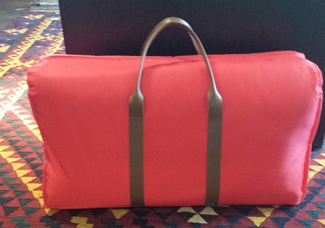 Schramm reisset,latex topper,topdekmatras,op reis meenemen handige tas,theo bot